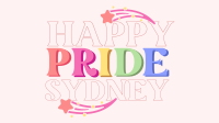 Happy Pride Text Facebook Event Cover