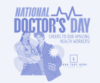 Doctor's Day Celebration Facebook Post