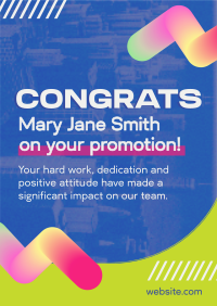 Congratulatory Job Promotion Poster