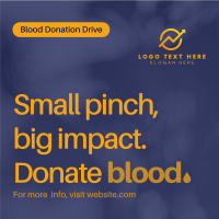 Blood Donation Drive Linkedin Post