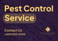 Minimalist Pest Control Postcard