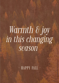 Autumn Season Quote Poster