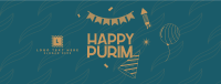 Purim Jewish Festival Facebook Cover