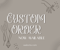 Order Custom Jewelry Facebook Post