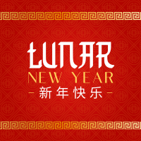 Golden Lunar Year Instagram Post Design