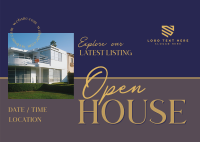 Open House Real Estate Postcard