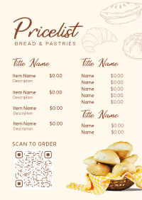 Fresh Homemade Bread Menu Image Preview