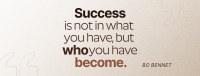 Simple Success Quote Facebook Cover Image Preview