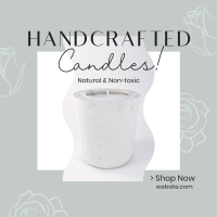 Handcrafted Candle Shop Instagram Post Design