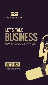 Business Talk Podcast Instagram Story