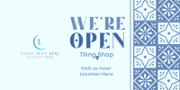 Tiling Shop Opening Twitter Post