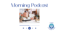 Morning Podcast Zoom Background Image Preview