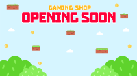 Game Shop Opening Zoom Background