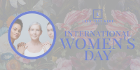 Floral International Women's Day Twitter Post Design