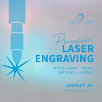 Precision Laser Engraving Instagram Post