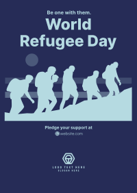 Refugee March Poster Design