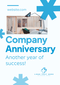 Minimalist Company Anniversary Flyer