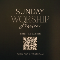 Radiant Sunday Church Service Instagram Post Design