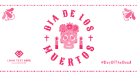 Sugar Skull and Flowers Facebook Event Cover