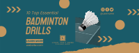 Badminton O’ Clock Facebook Cover Image Preview