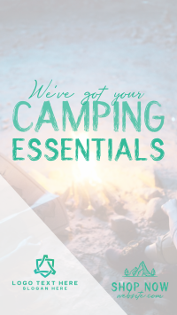 Camping Gear Essentials Facebook Story