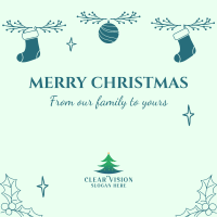 Ornamental Christmas Greeting Instagram Post Image Preview