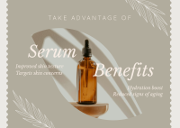 Organic Skincare Benefits Postcard Design