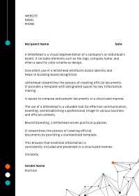 Futuristic Letterhead Image Preview