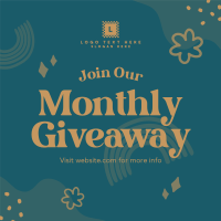 Monthly Giveaway Instagram Post