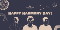 Harmony Day Celebration Twitter Post Design