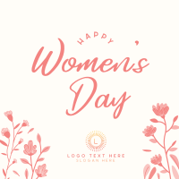 Floral Women's Day Linkedin Post