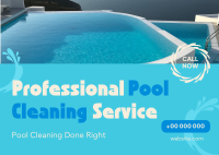 Pool Cleaning Service Postcard