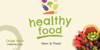 Fresh Healthy Foods Twitter Post