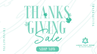 Thanksgiving Autumn Shop Sale Facebook Event Cover Design