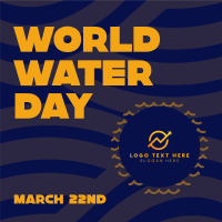 World Water Day Waves Instagram Post