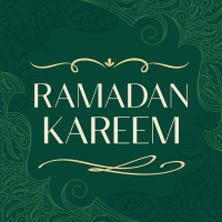 Ornamental Ramadan Greeting Instagram Post