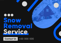 Minimal Snow Removal Postcard Image Preview