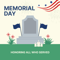 Memorial Day Tombstone Instagram Post