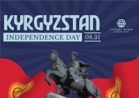 Kyrgyzstan Postcard example 3
