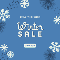 Decorative Winter Sale Instagram Post Image Preview