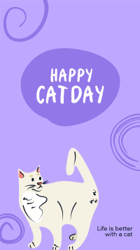 Swirly Cat Day Instagram Story