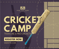 Cricket Training Camp Facebook Post