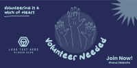 Volunteer Hands Twitter Post