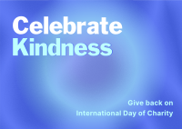 International Day of Charity Postcard