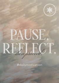 Pause & Reflect Flyer