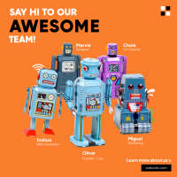 Team Bots Instagram Post Design