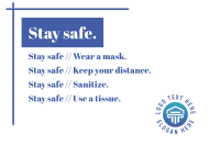 Stay safe Postcard