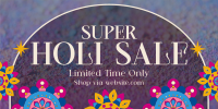 Holi Sale Patterns Twitter Post