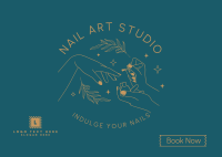 Nail Art Studio Postcard