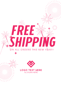 Free Shipping Sparkles Poster